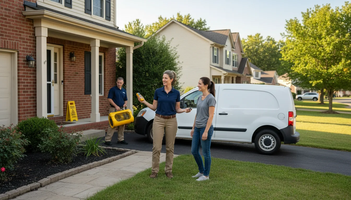 Residential water damage restoration in Jenkinjones, WV